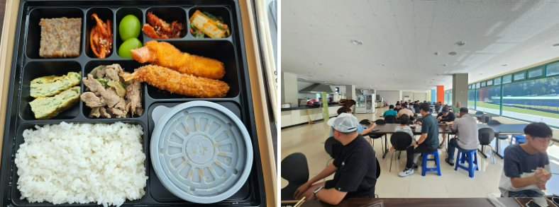 음식, 실내, 식사, 사람이(가) 표시된 사진

자동 생성된 설명