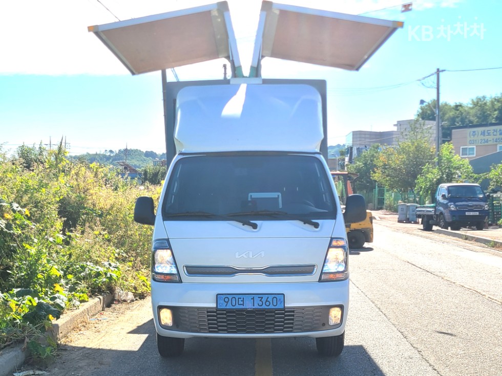 기아 더 2022년식 기아 더 뉴 봉고3 EV 윙바디 1톤 전동식 킹캡 초장축 GL