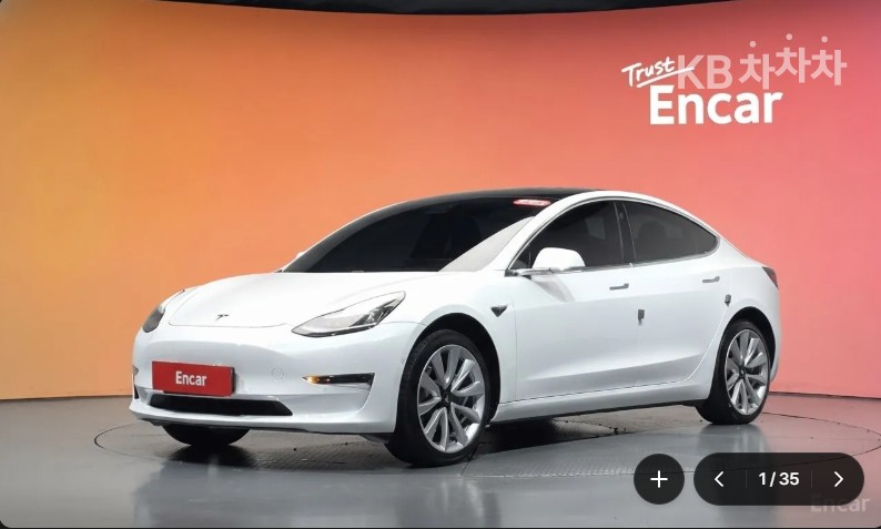 테슬라 모델 3 2020년식 테슬라 Model 3 Standard Range Plus