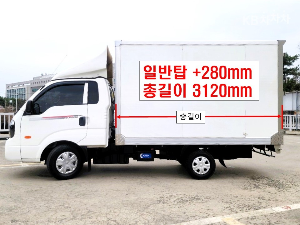 Kia 봉고3 1톤 내장탑차 킹캡 하이탑 - фото 1