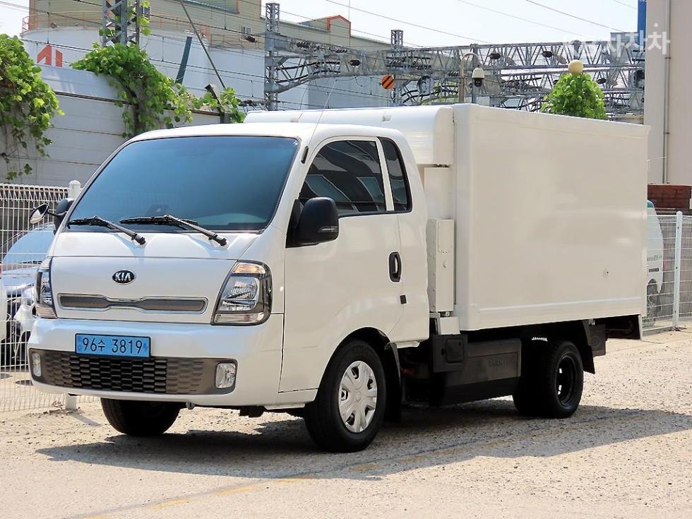 기아 더 2021년식 기아 더 뉴 봉고3 EV 냉동탑차 1톤 저상형 킹캡 초장축 GL